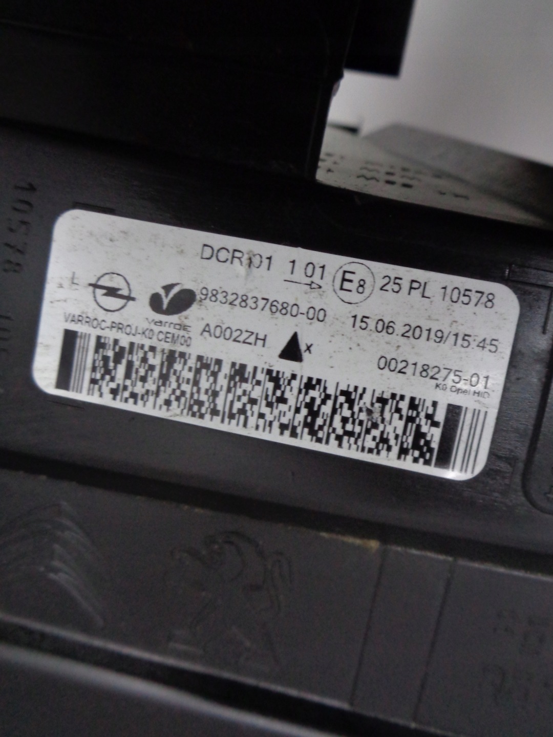 VIVARO C ZAFIRA D JUMPY III light left BI- XENON