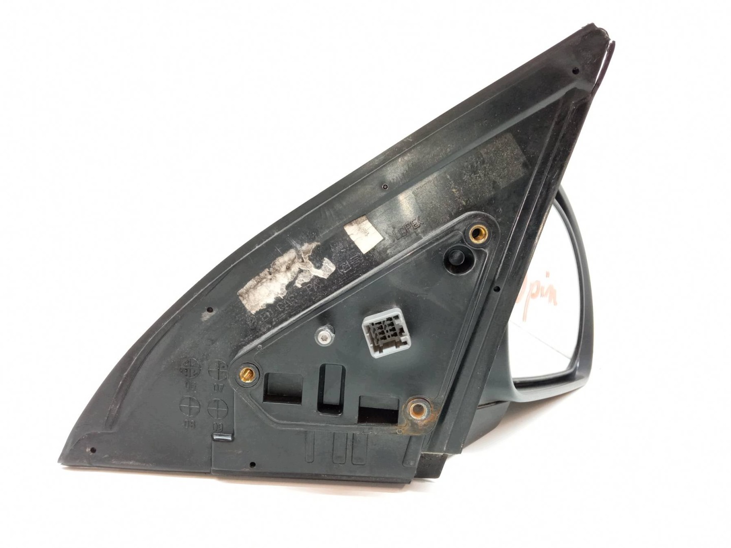 mirror right 5PIN EUROPA black, Kia Cee'd and (2006-2012)