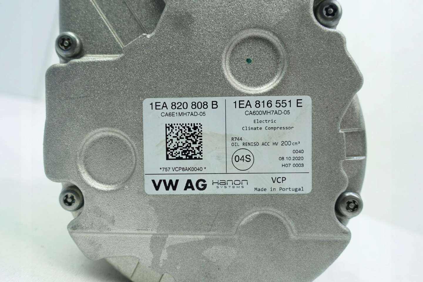 compressor compressor; of the air conditioning VW ID3 ID.3 ID4