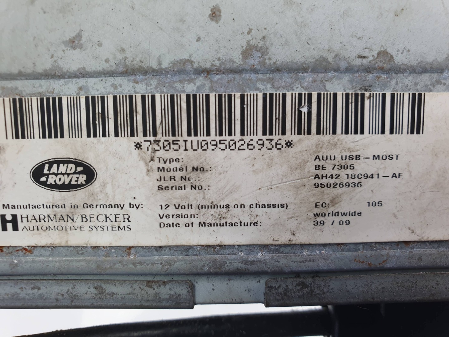 modulo AH42-18C941-AF LAND ROVER RANGE ROVER VOGUE