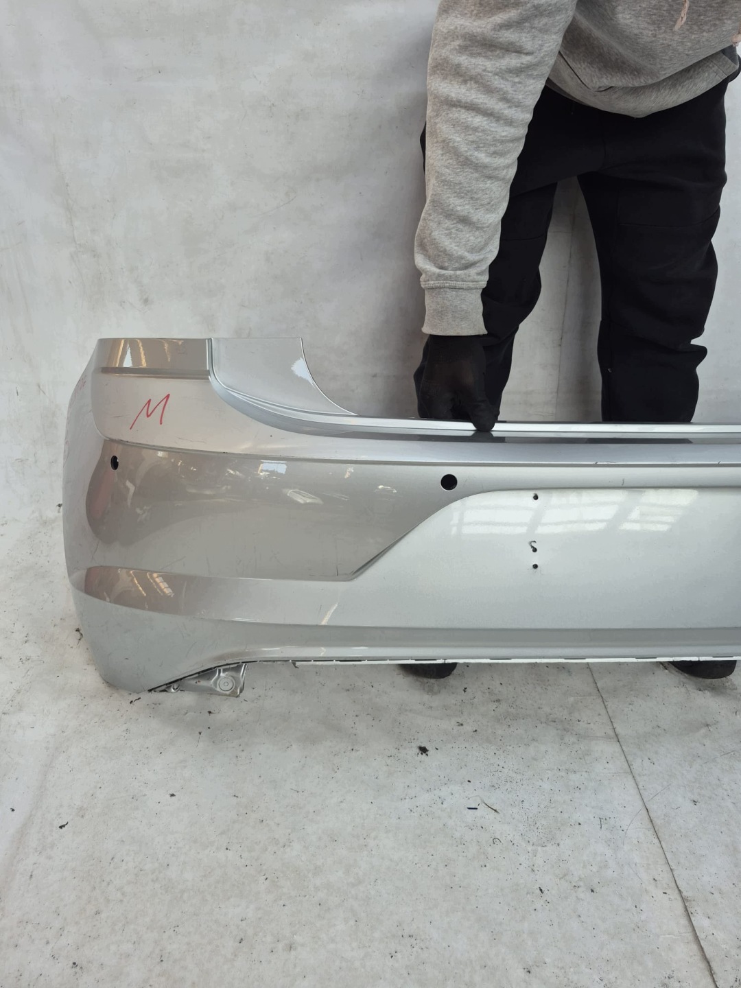 VW POLO VI 6 2G 17-21 bumper rear part rear 6XPDC