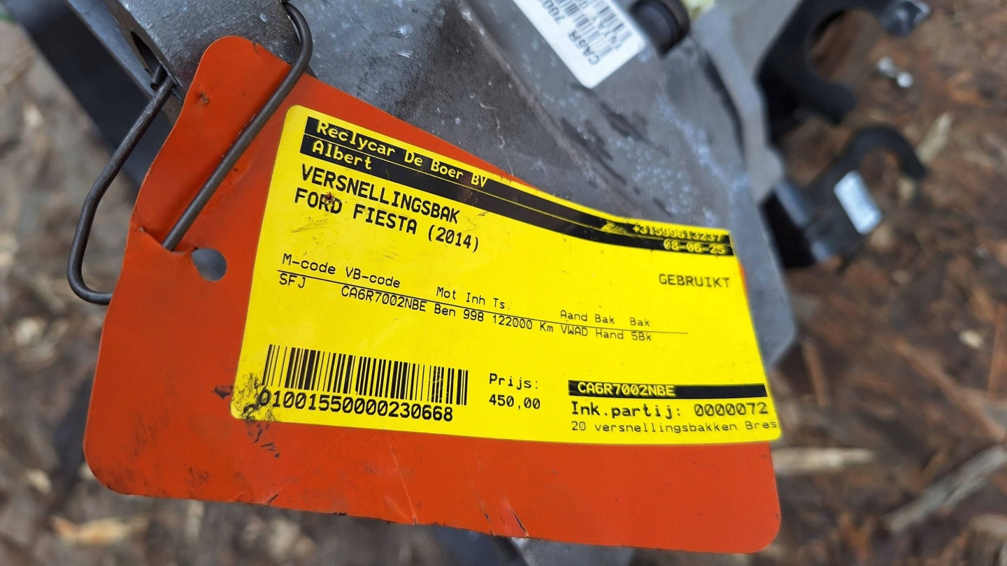 CAMBIO CA6R-7002-NBE FORD FIESTA MK7 1.0 ECOBOOST