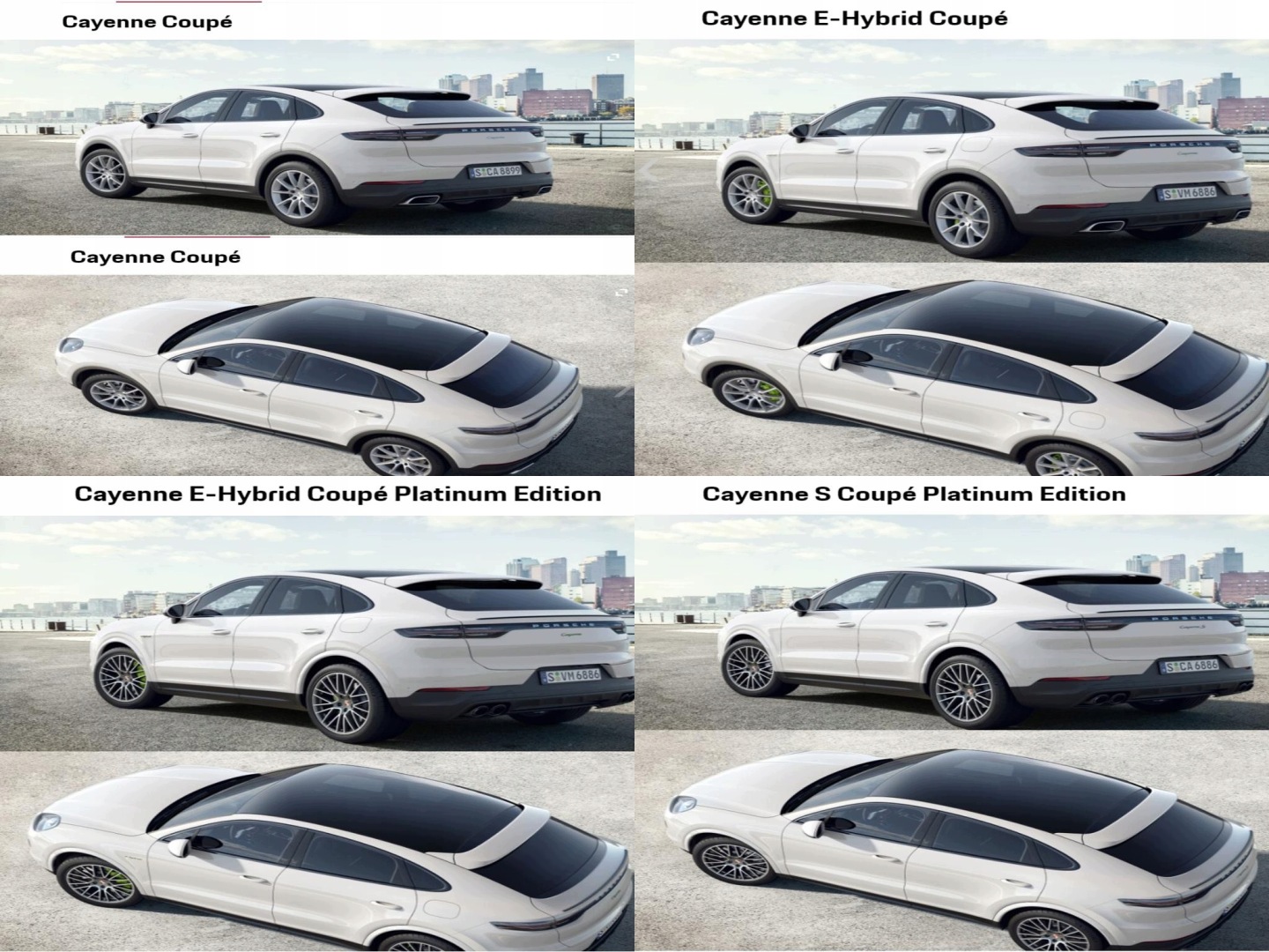 PORSCHE CAYENNE 9Y3 COUPE 18- trunk door SPOILER LOTKA