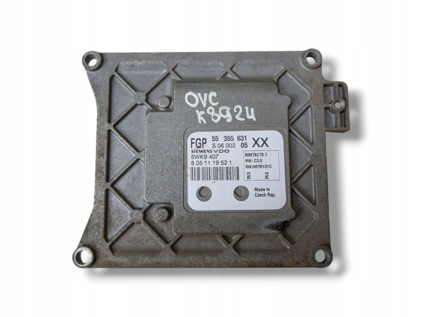 control unit of the engine Opel Vectra C facelift 2008 55355631