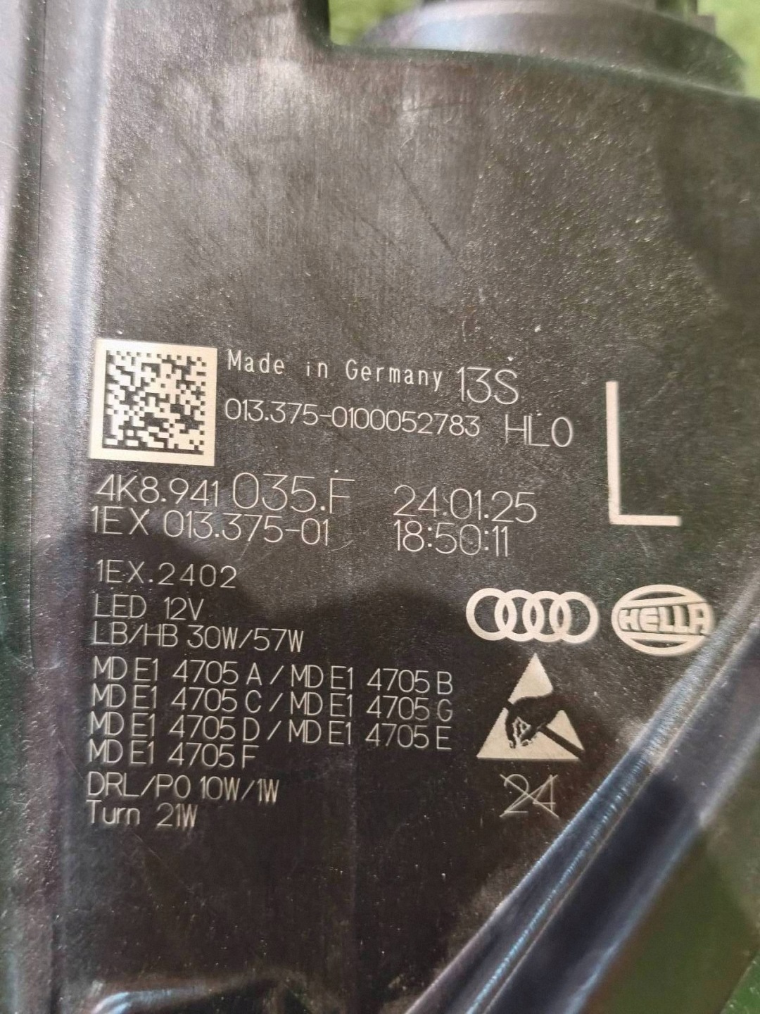 REFLEKTOR levý předek AUDI A7 C8 4K8 18- FULL LED MATRIX NR.1680