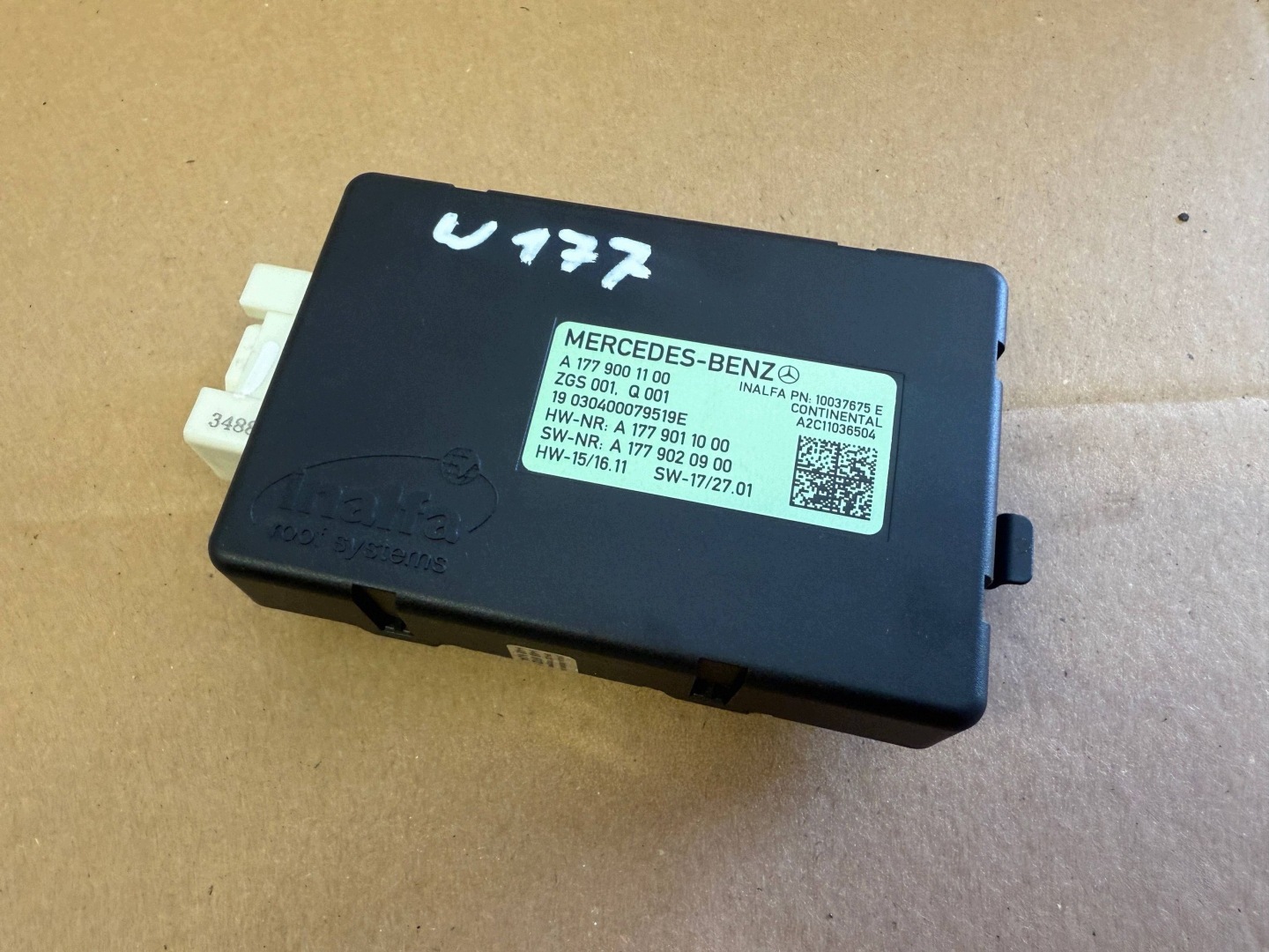 MERCEDES A classe W177 module unité de commande électronique uce toit panoramique A1779001100