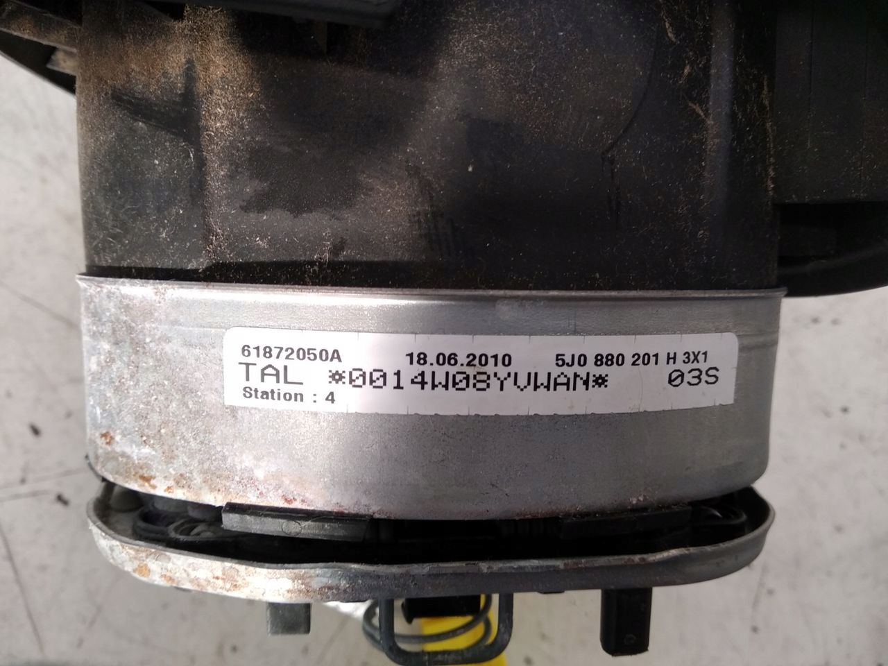 airbag air bag sensor Skoda Fabia II LIFT