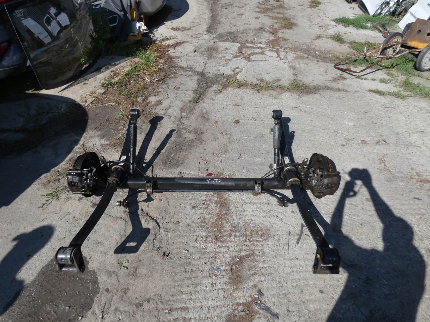complete rear. sususpension VW Crafter II 7C 2.0TDI 2N0511151R / 2N0513029J