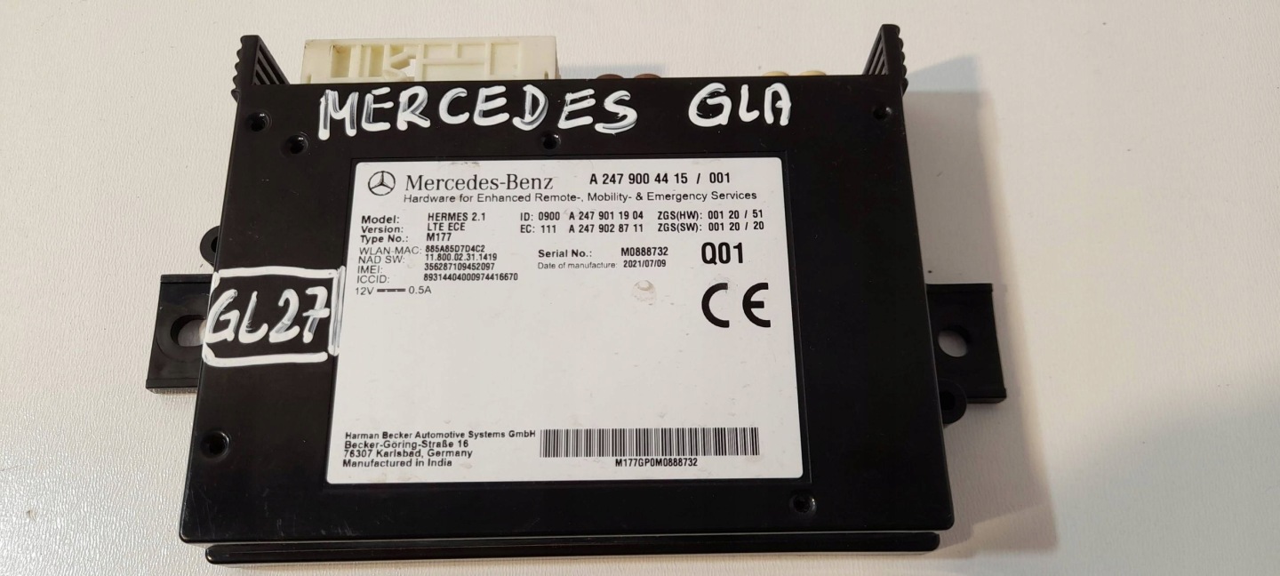 Mercedes-Benz GLA H247 control unit telematic A2479004415 (GL27)
