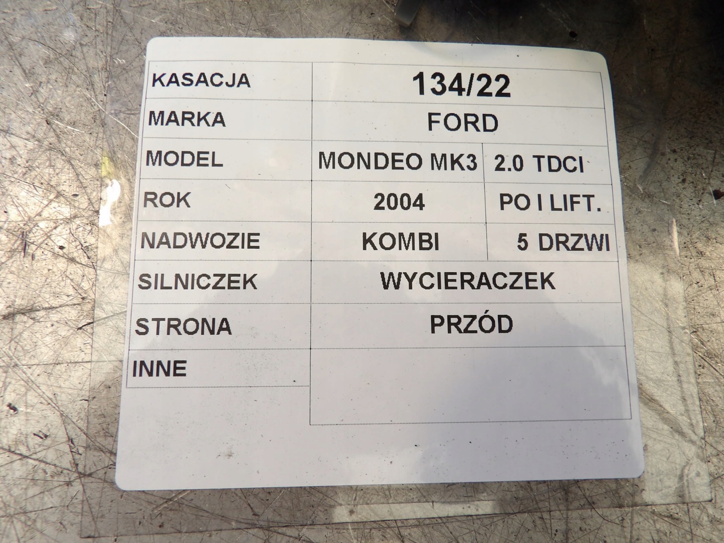 mini motor Ford Mondeo MK3 0390241702 1S7117508AD
