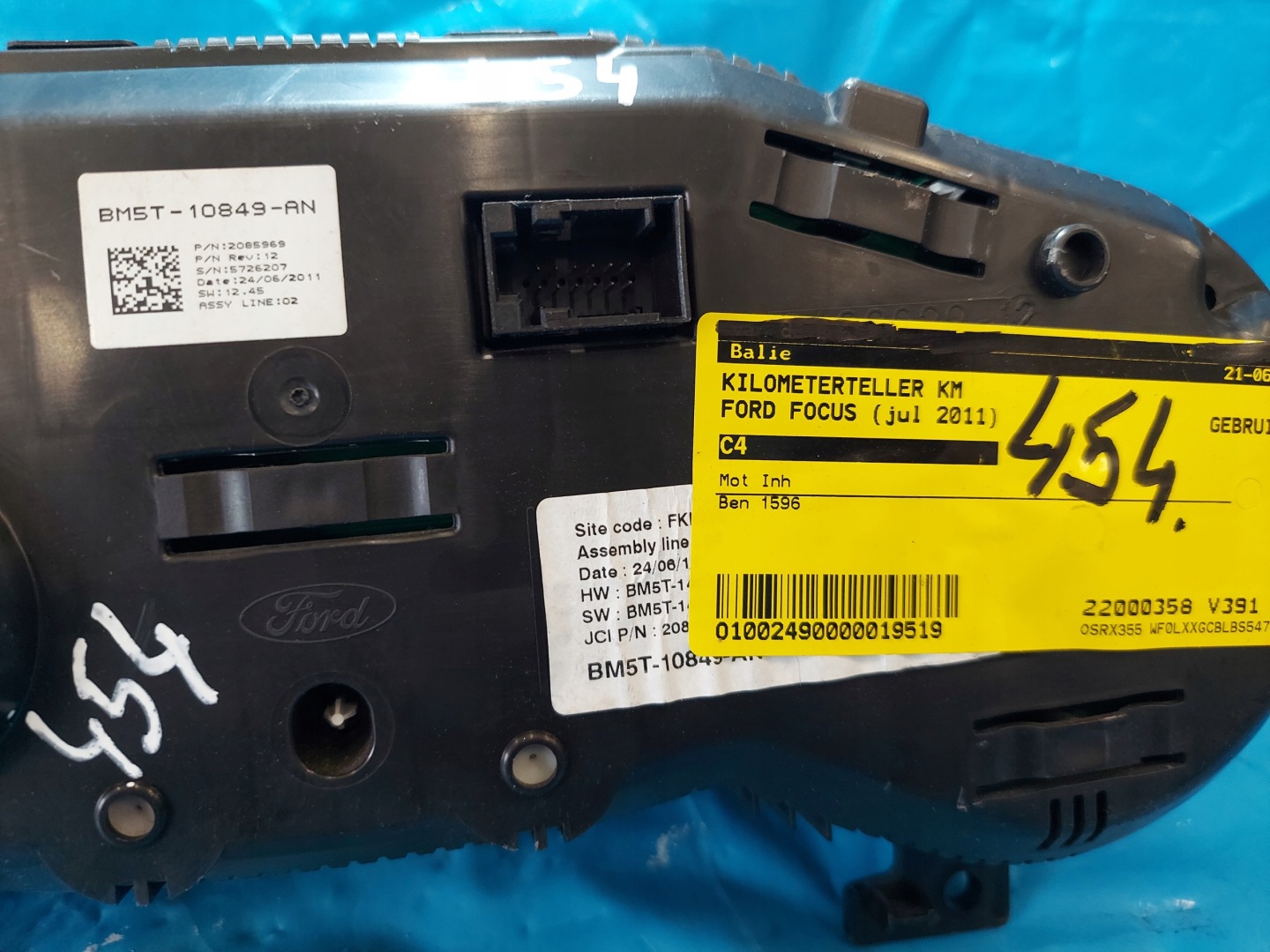 dials clock FOCUS 3 LIFT 2011 R 1.6 B BM5T10849AN