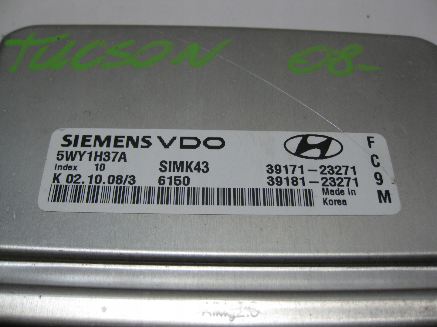 HYUNDAI TUCSON e 08R computer Motore 39171-23271
