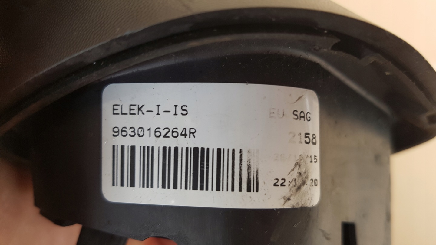mirror right RENAULT CLIO IV CAPTUR 963016264R 9PIN