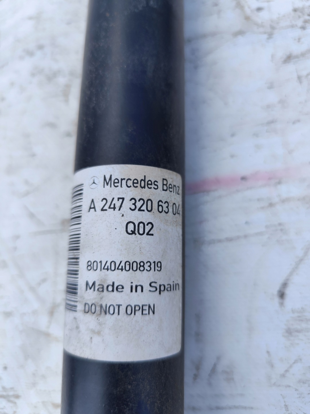 MERCEDES W247 B-KLASA shock absorber rear part right left