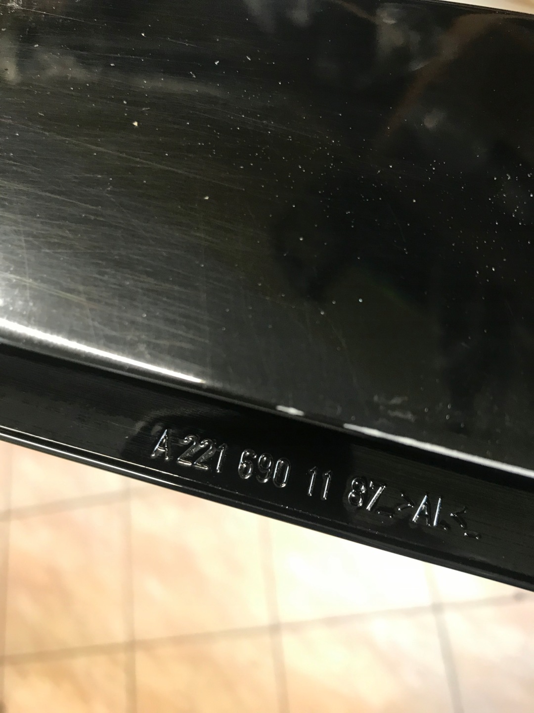 pillar cover side door exterior moulding left front MERCEDES S W221