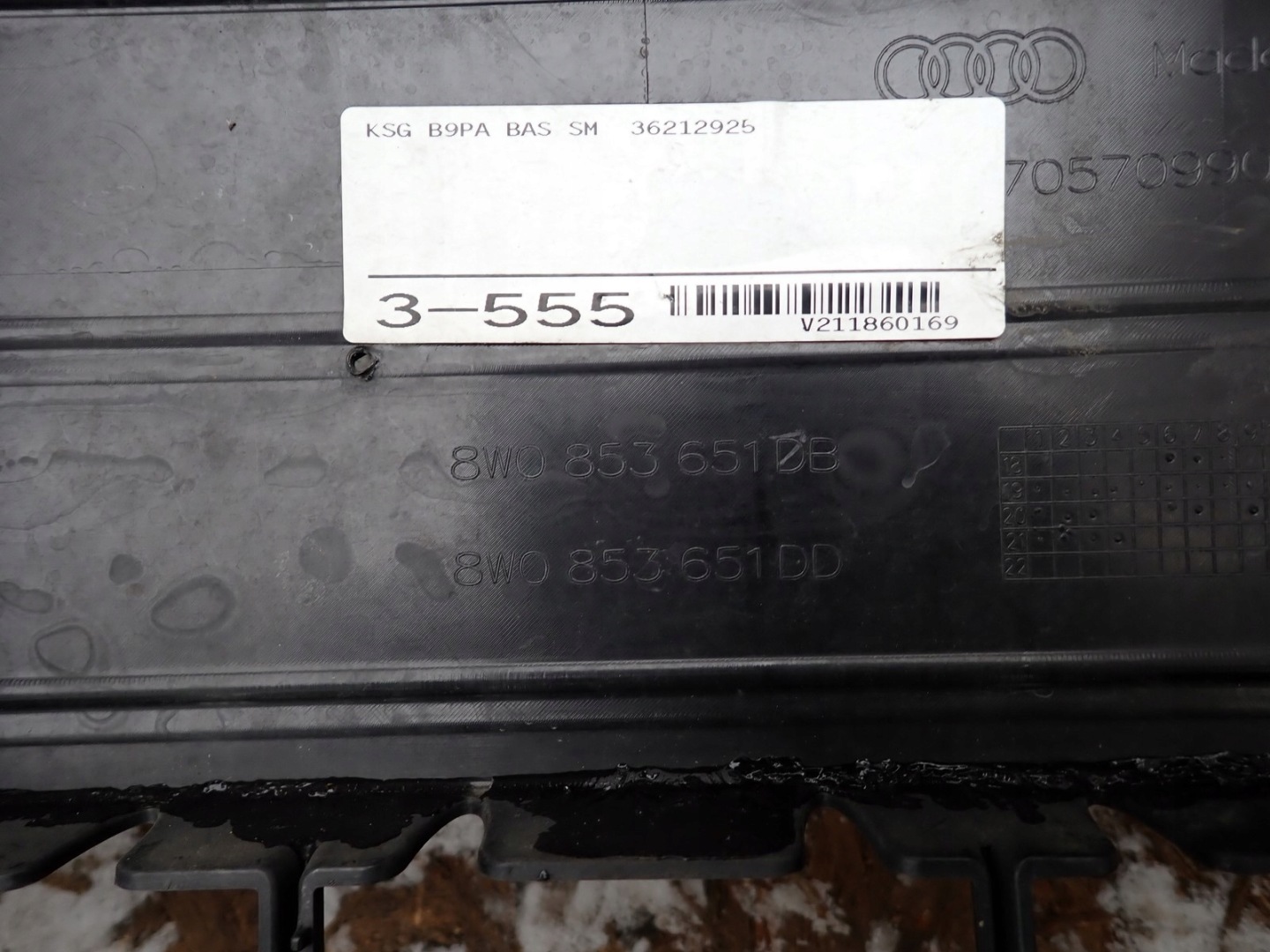 bumper front front AUDI A4 B9 8W LIFT 2019