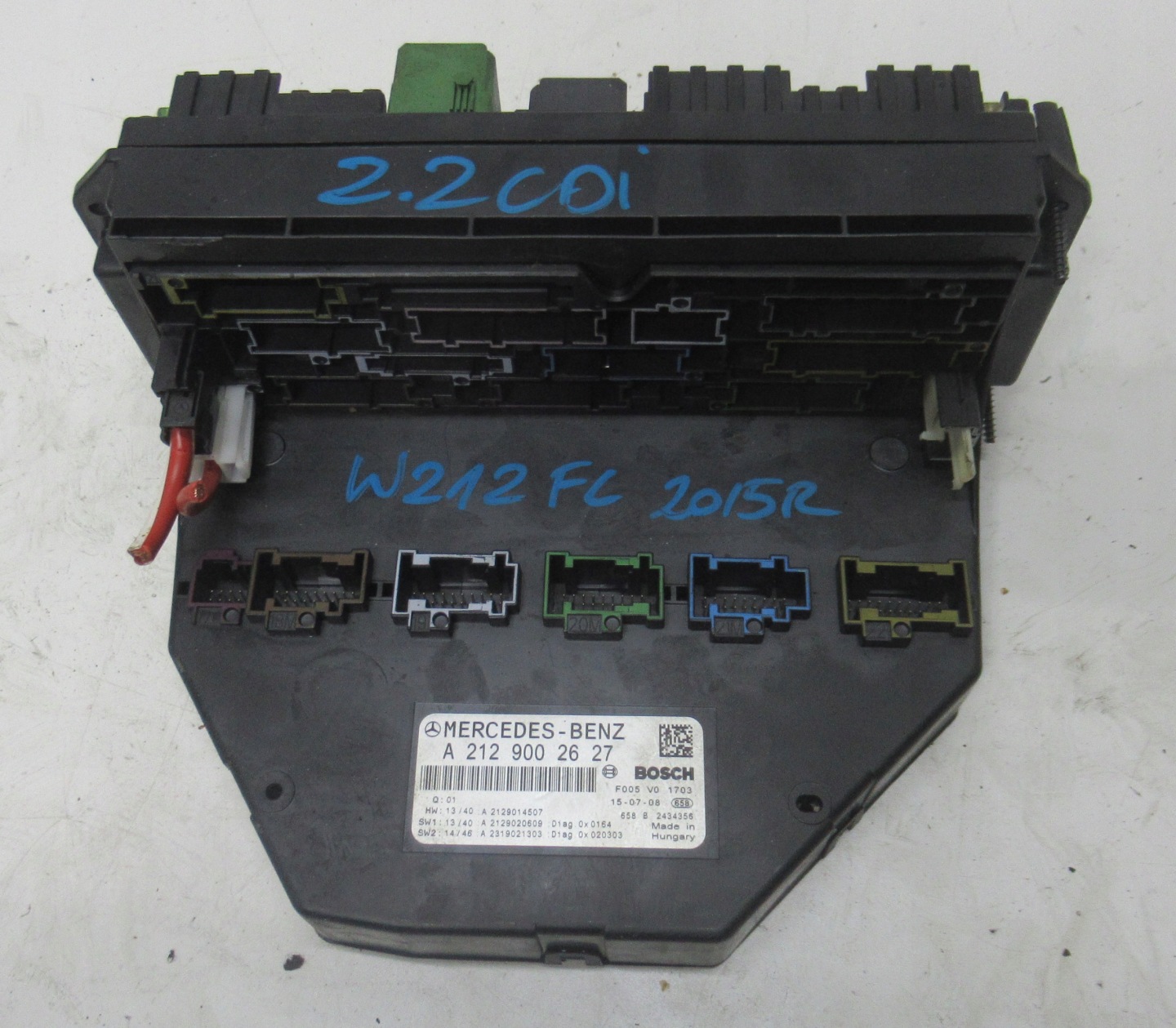 MERCEDES W212 15R module control unit SAM A2129002627
