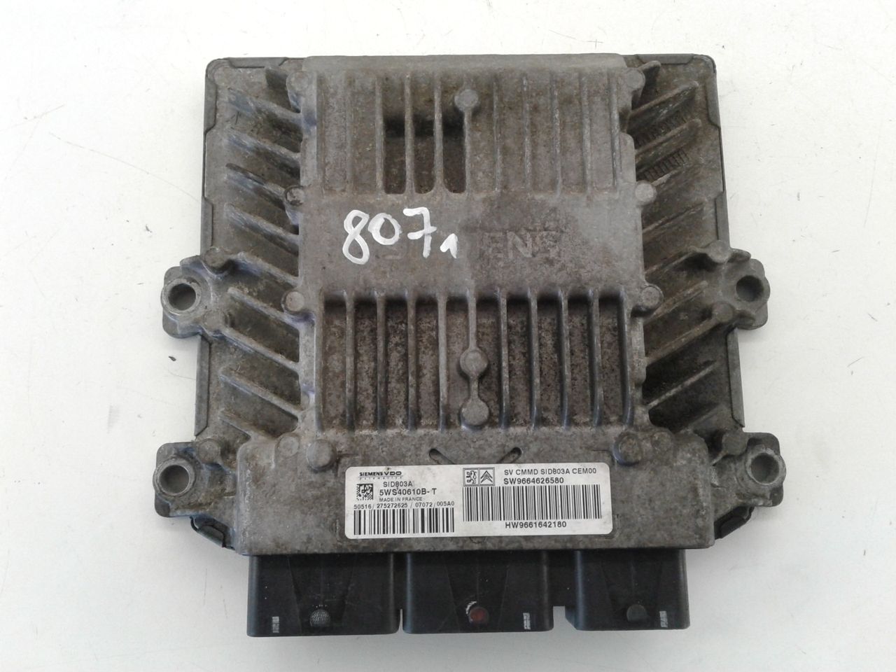 computer control unit 9664626580 Peugeot 807 2,0 HDI