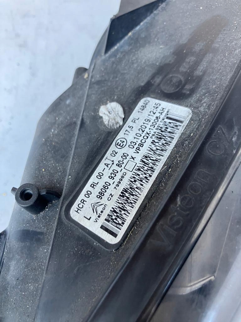 light left front CITROEN DS5 LIFT 9806093080