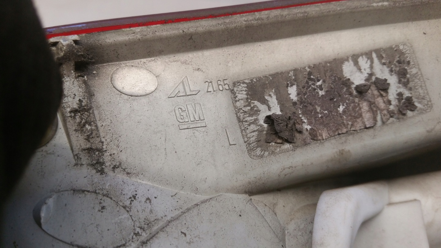 light left rear part europa Opel Astra J