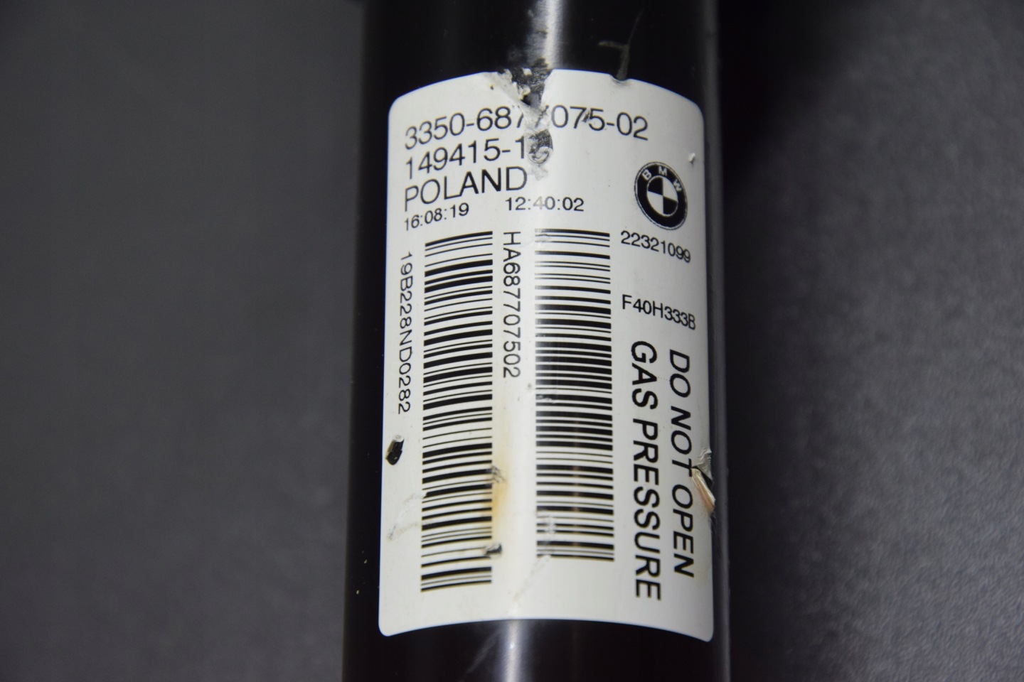 shock absorber right left rear part BMW 1 F40 only 282km