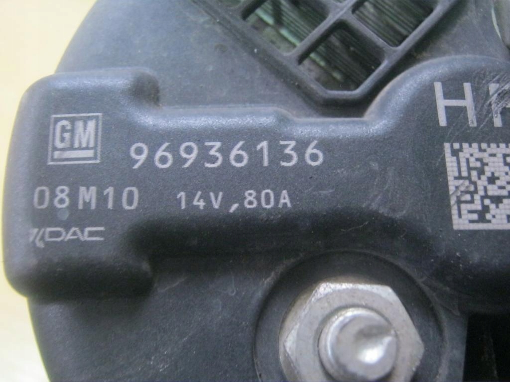 ALTERNATOR 96936136 CHEVROLET AVEO 1.2I