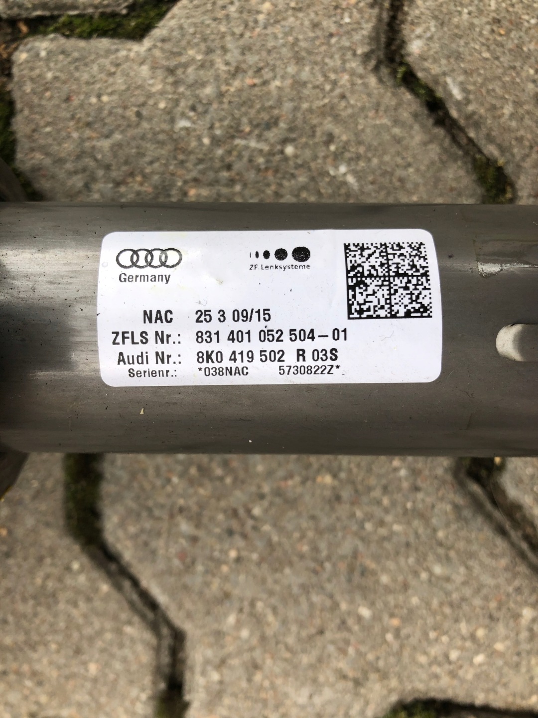 AUDI A4 B8 A5 steering wheel rod 8K0419502R