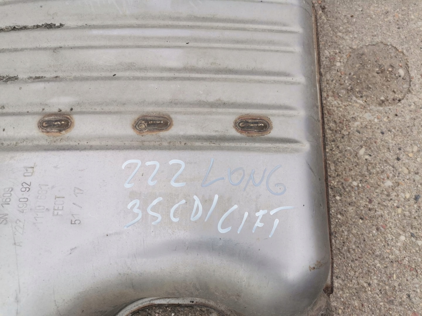 IDEALNY KPL. ÉCHAPPEMENT MERCEDES W222 3.5D LONG 1