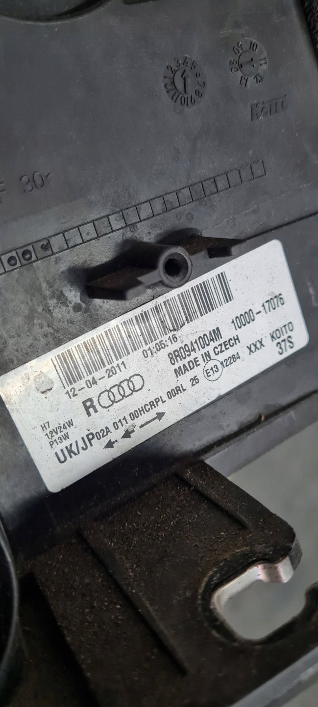Q5 8R light right right front front ANGLIK 08-12R 8R0941004M