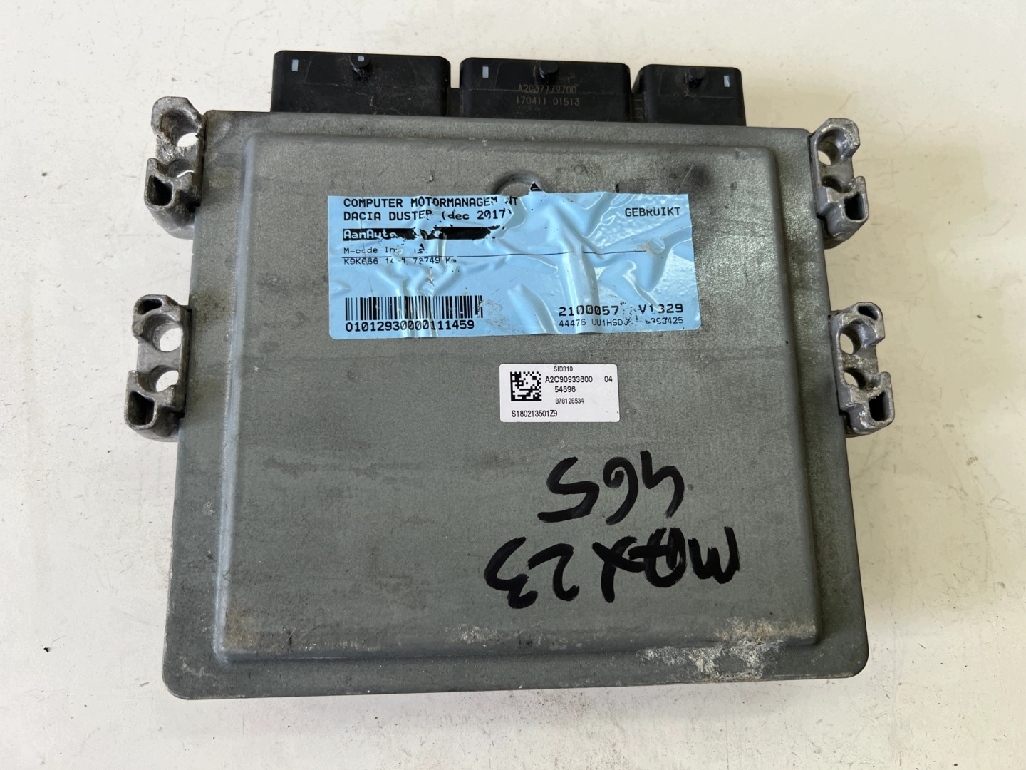 DACIA DUSTER K9K666 1.5 A2C12510102 237109855R 237107137R computer