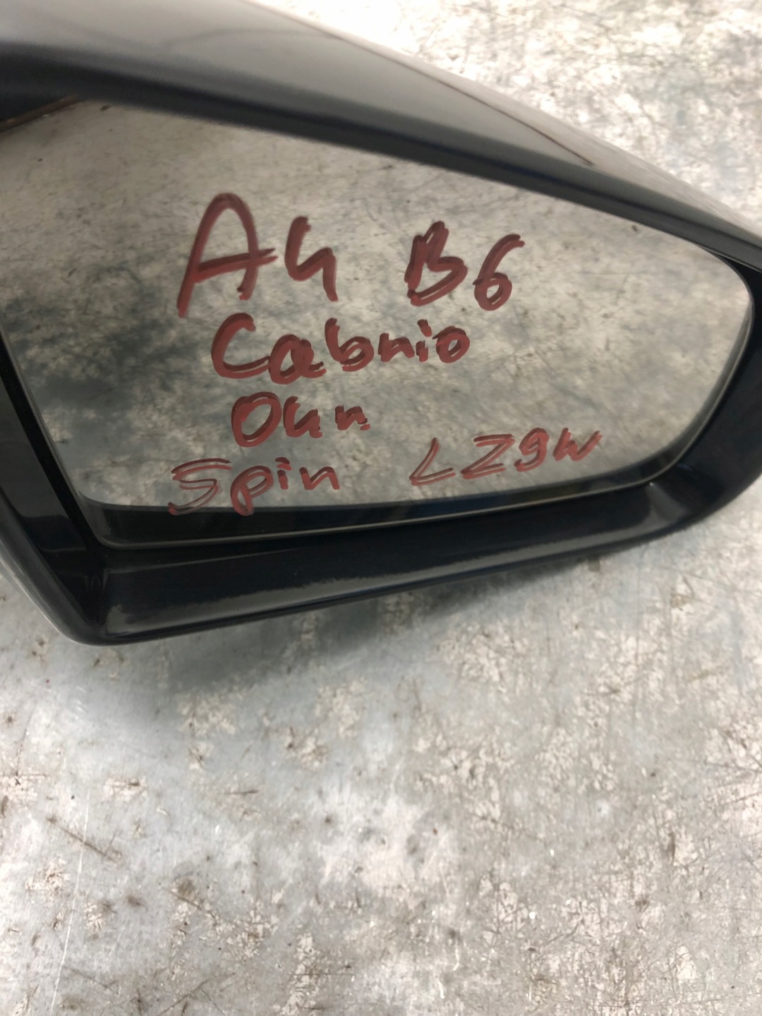 mirror right 5 PIN AUDI A4 B6 CABRIO LZ9W