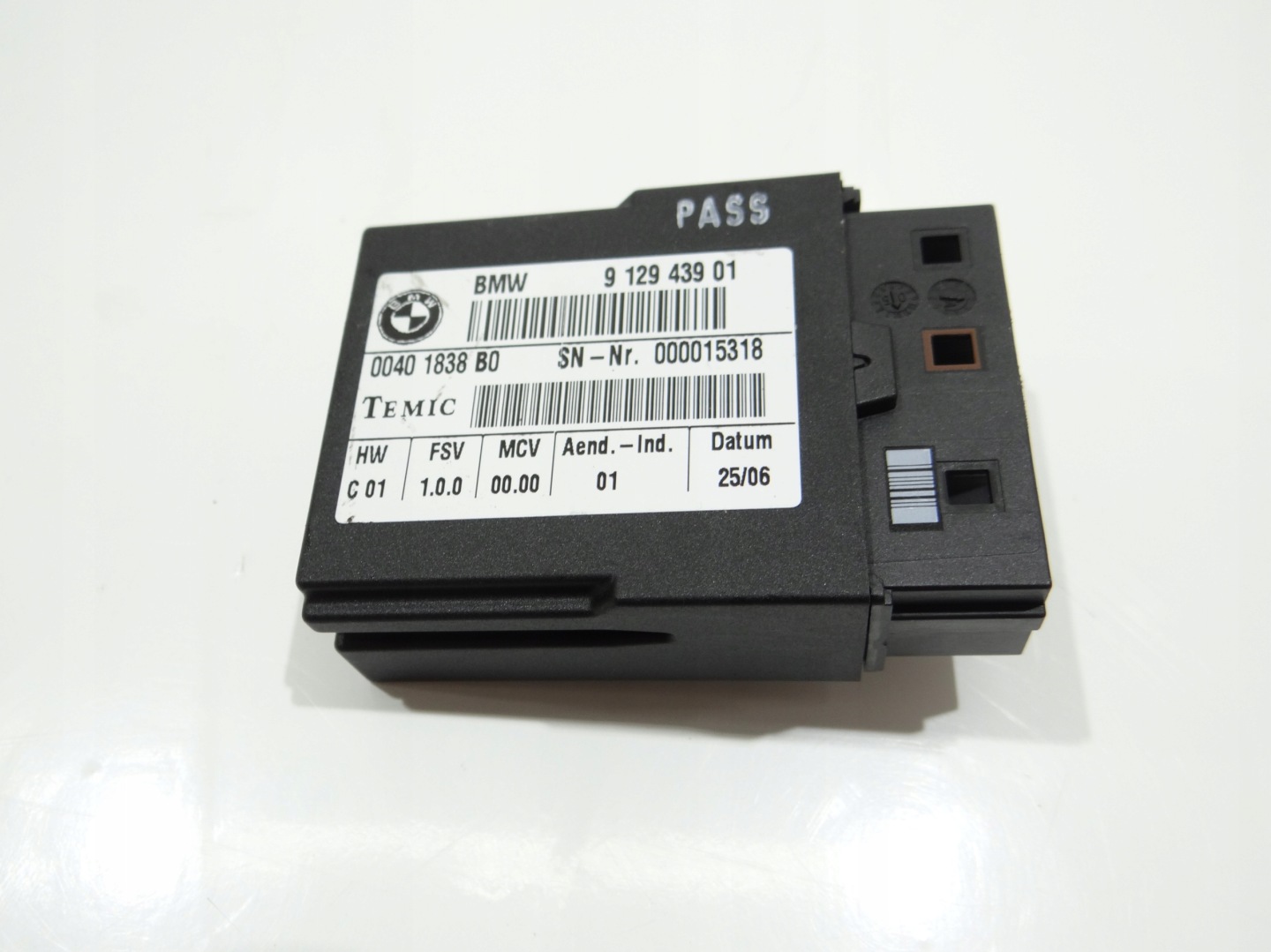 module control unit PASOW safety BMW 5 E60 E61 9129439
