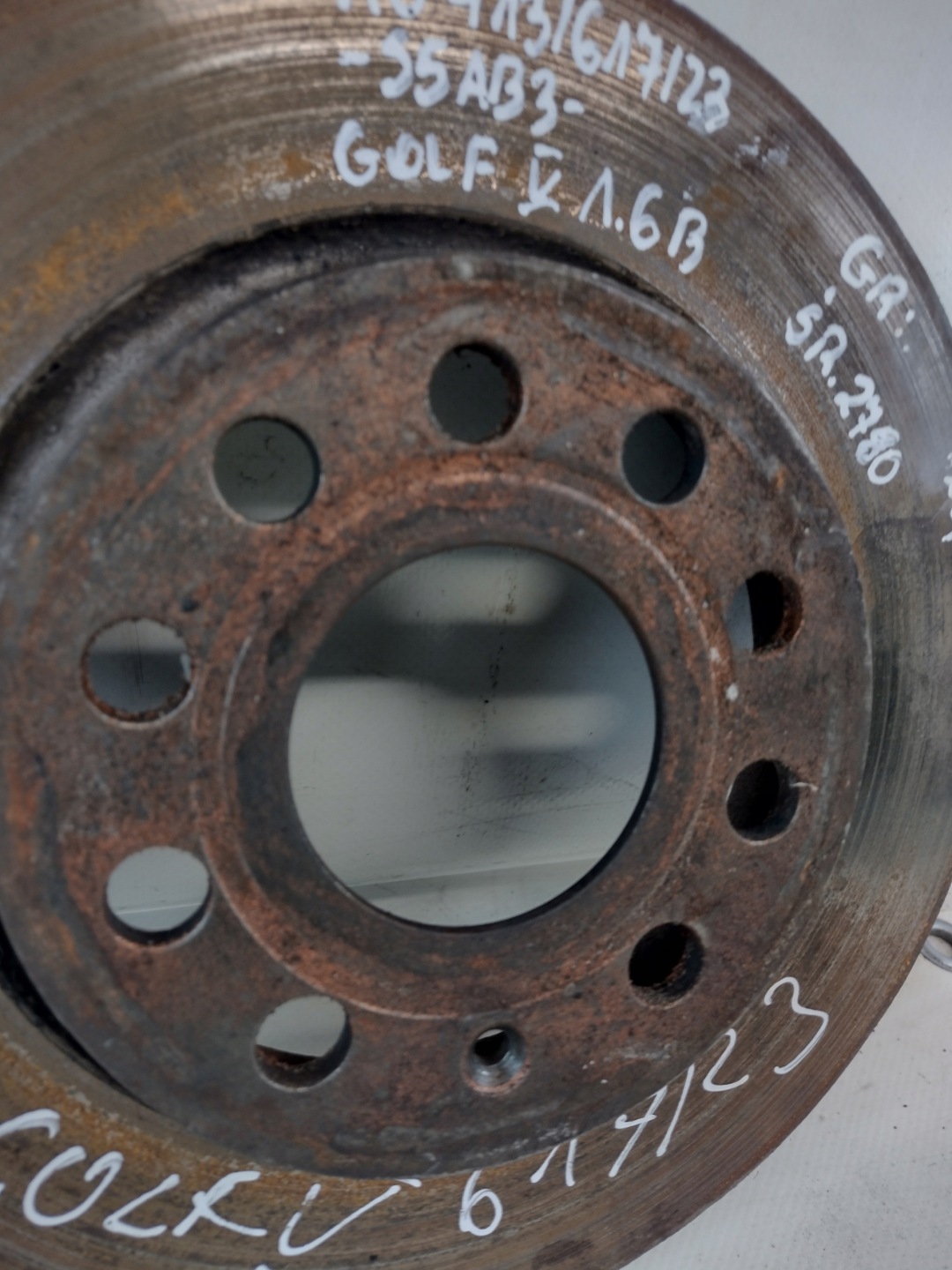 discs brake 2SZT. front 280MM VOLKSWAGEN GOLF 5 V 1.6B 06r.