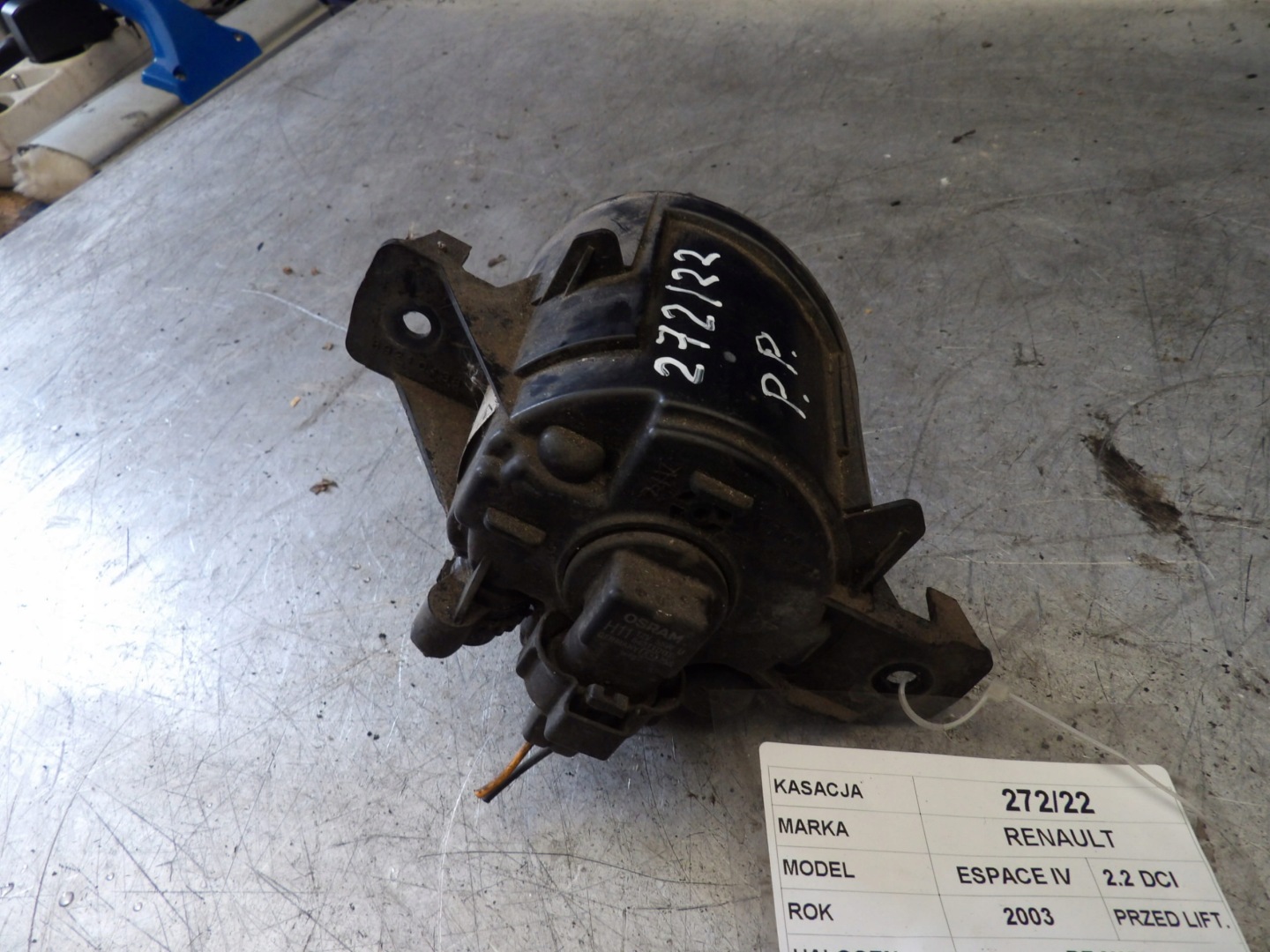 Nebelscheinwerfer rechts Renault Espace IV 8200002470
