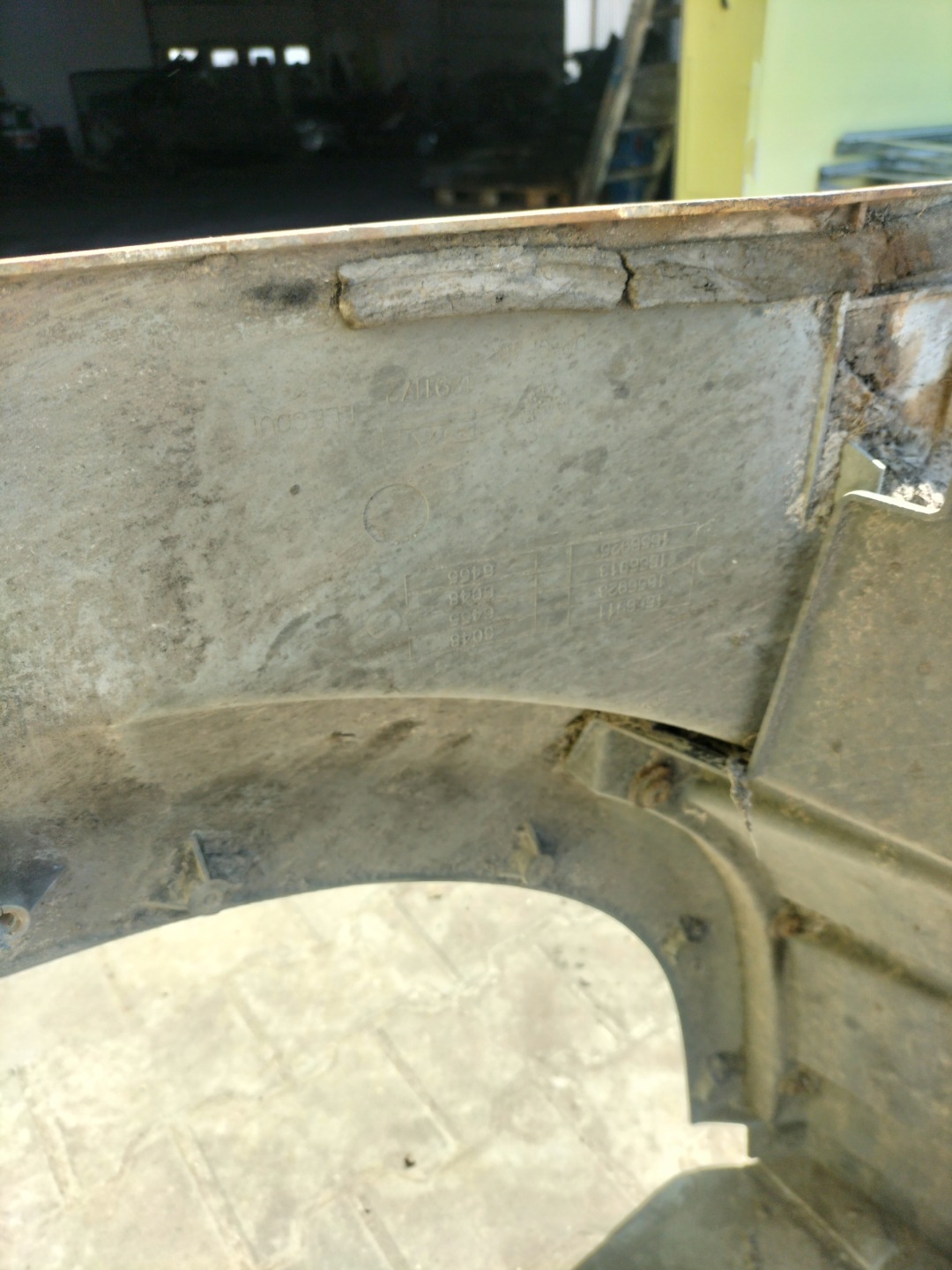cover STOPNIA cabs DAF XF95 upper left 1291172