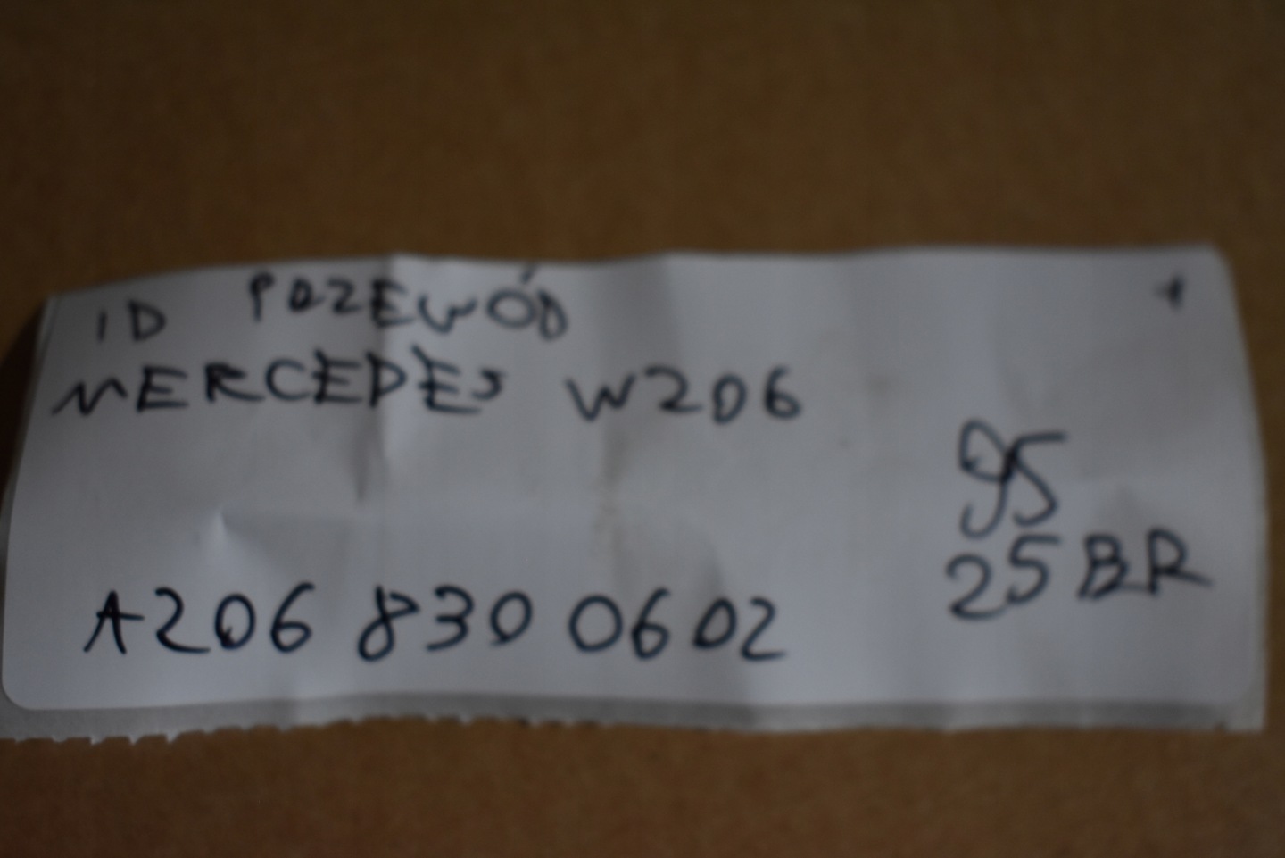 IDEALNY prijenos WODNY MERCEDES W206 1