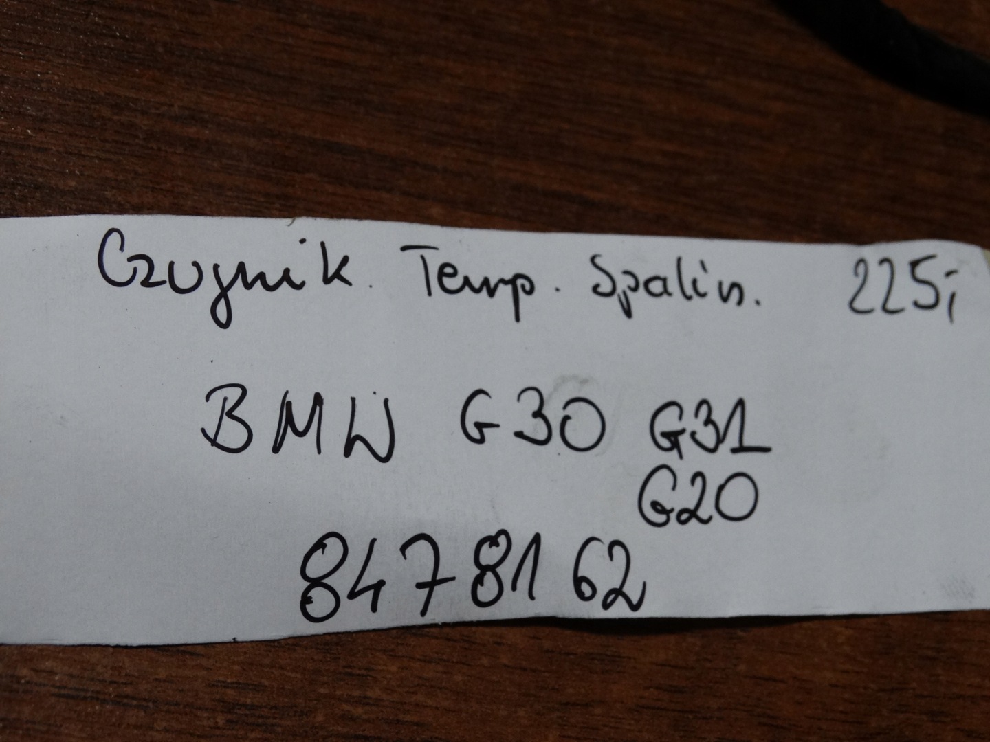 IDEAL SENSOR TEMPERATURY GASE BMW G30 G31 G20 1