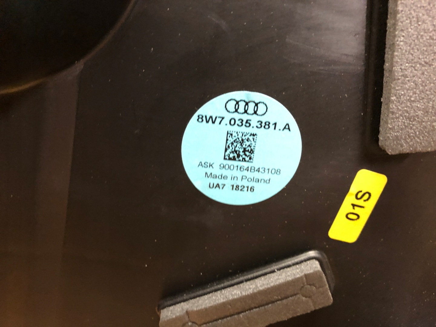 AUDI A5 8W CABRIO speaker bang OLUFSEN 8W7035381A