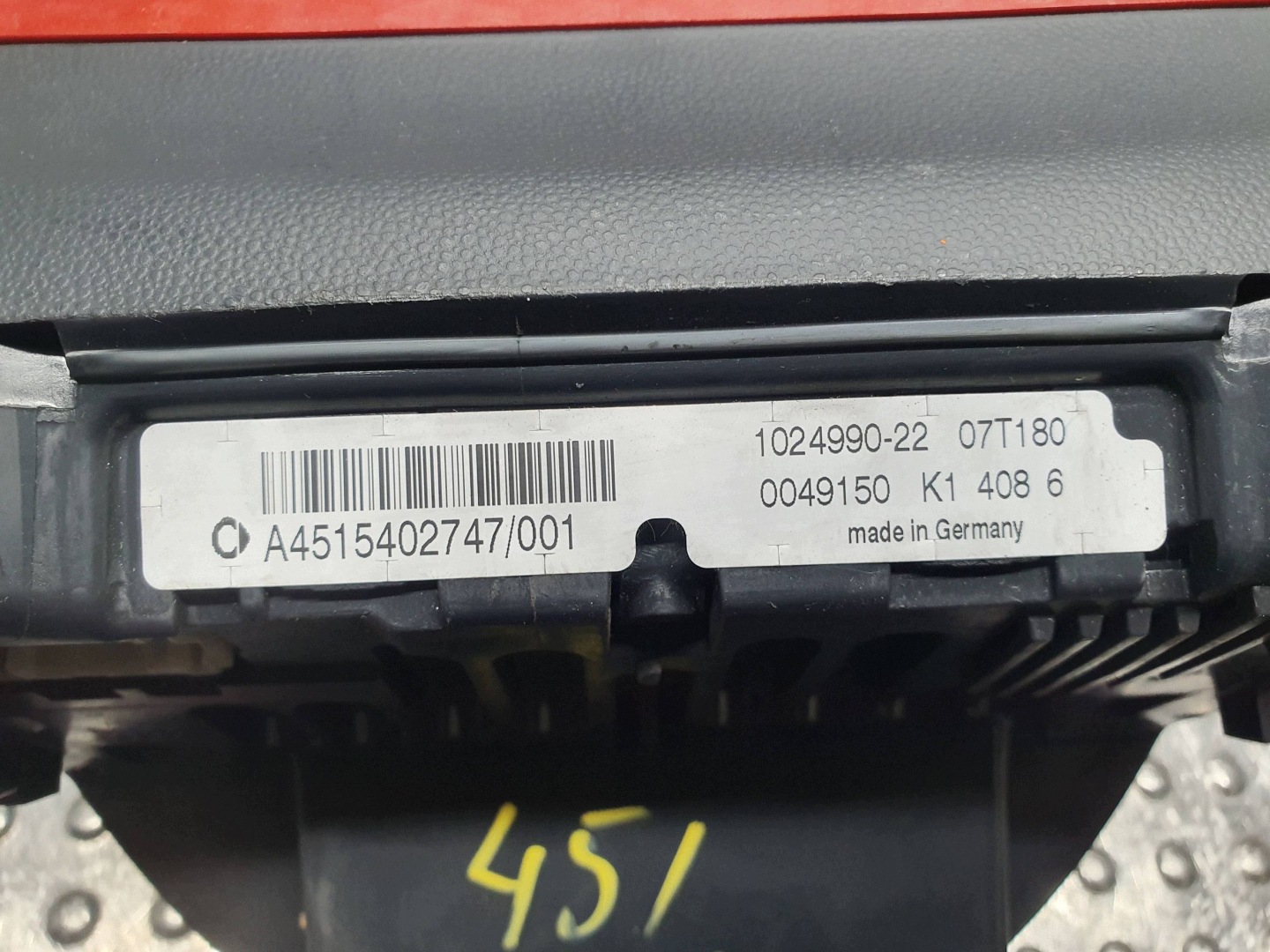 dials dials A4515402747 SMART FORTWO II 451