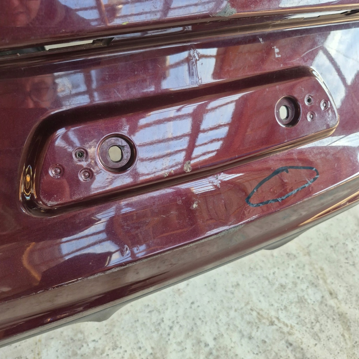 OPEL CASCADA 12- bumper rear part rear PDC 13369021