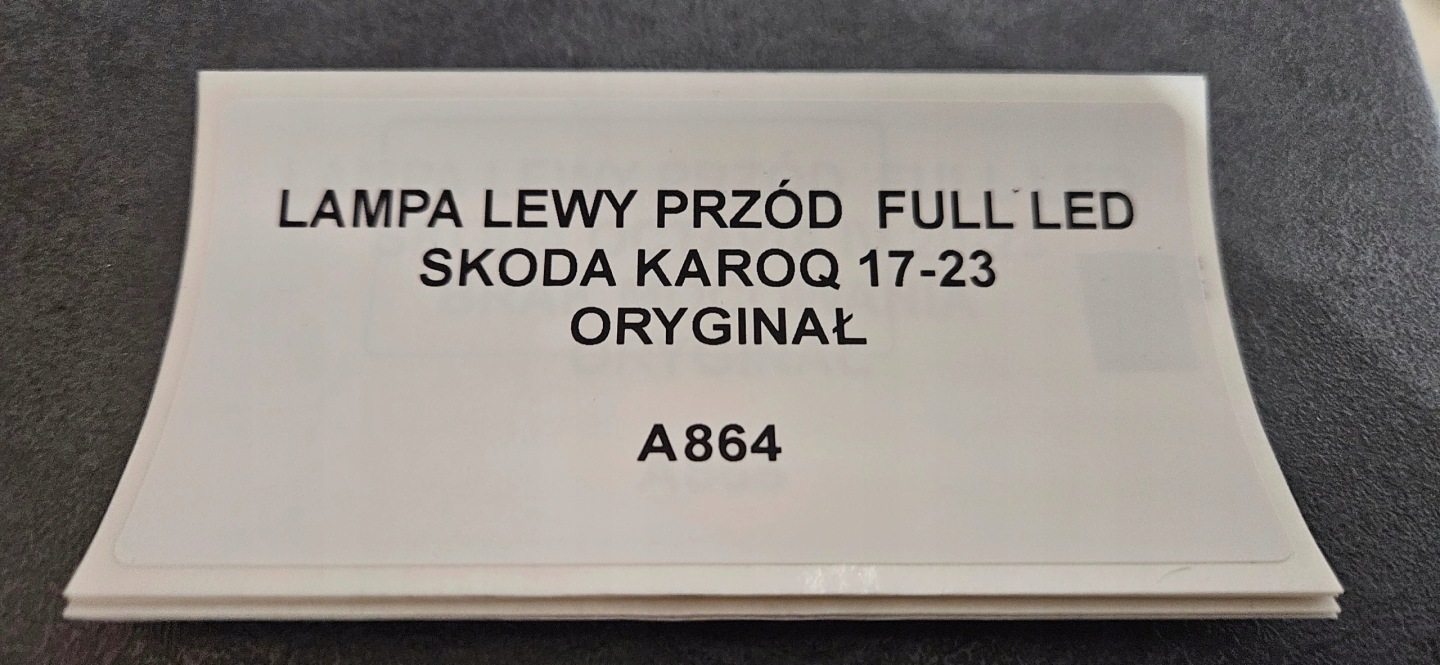 light left front FULL LED SKODA KAROQ 17-23