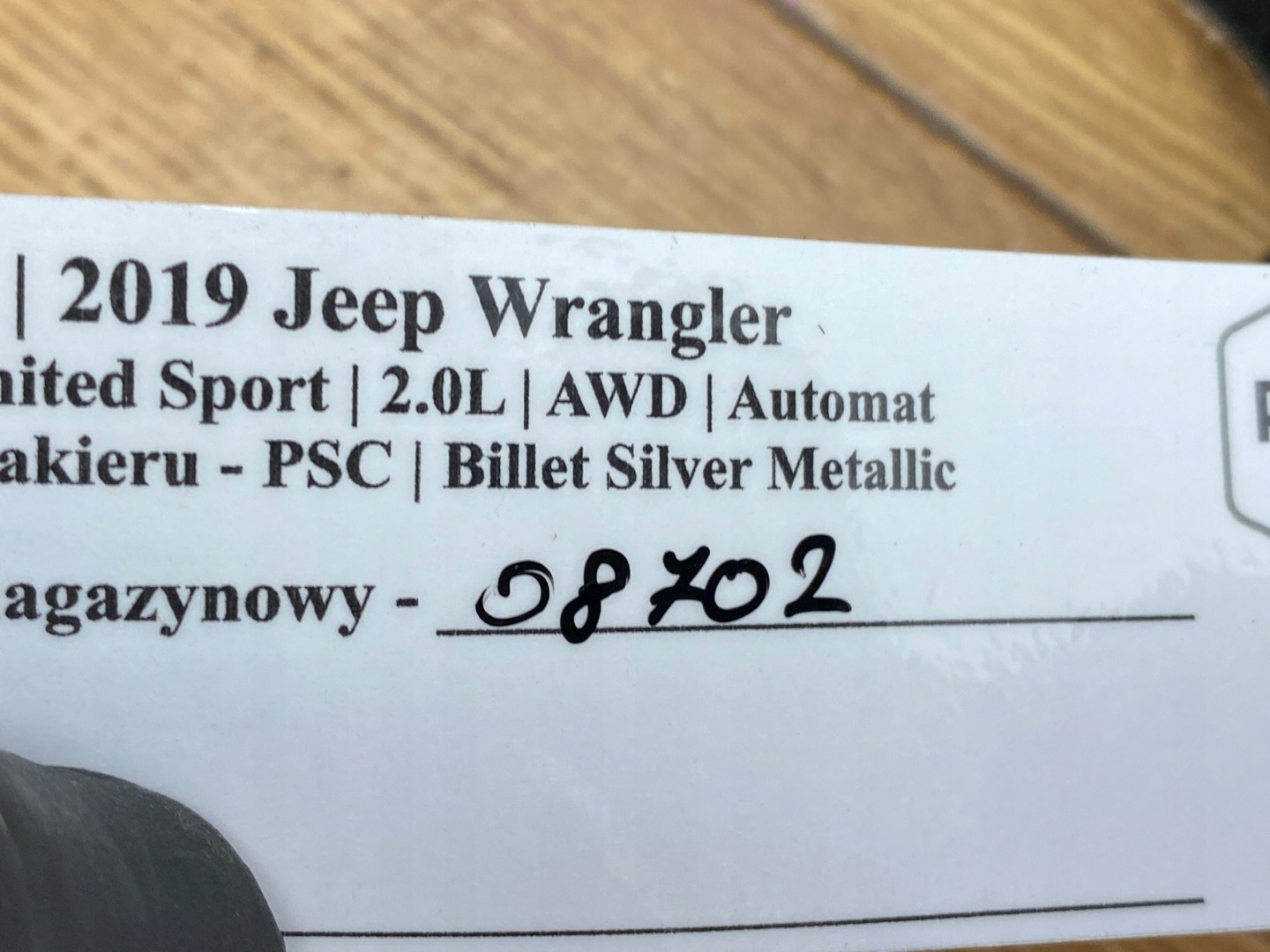 LEVA CAMBIO Jeep Wrangler JL 2018+ USA