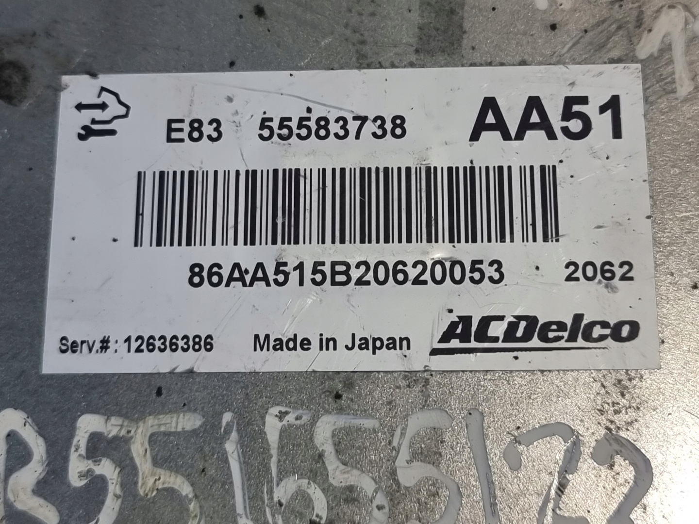 control unit computer of the engine OE 55583738 OPEL CORSA D 1.0B 48kW 12r