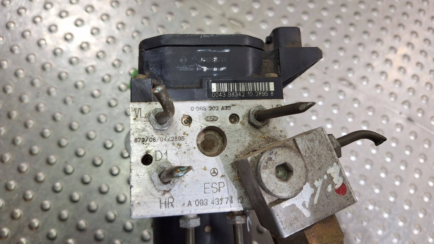 pump control unit ABS 0265202433 A0034317412 MERCEDES A W168