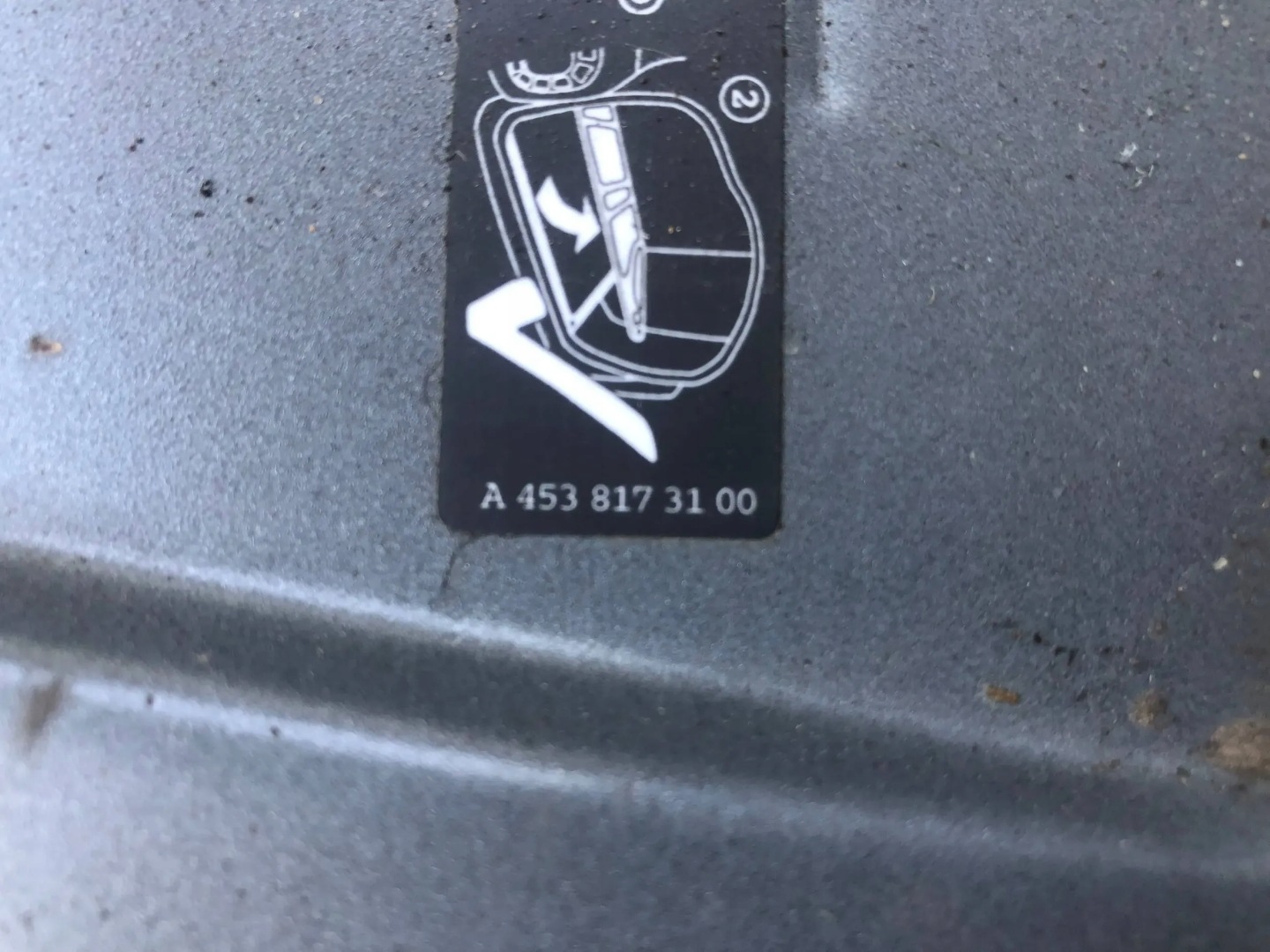 motor cover SMART 453 A4538173100