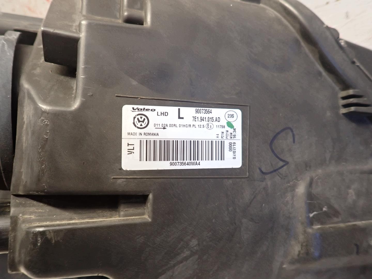 light front front left VW T6 2015- 7E1941015AD