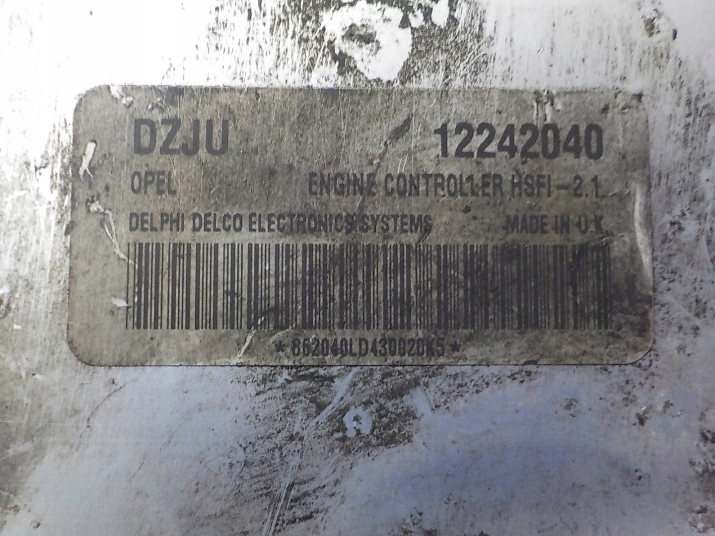OPEL computer Centralina 12242040 DZJU HSFI-2.1