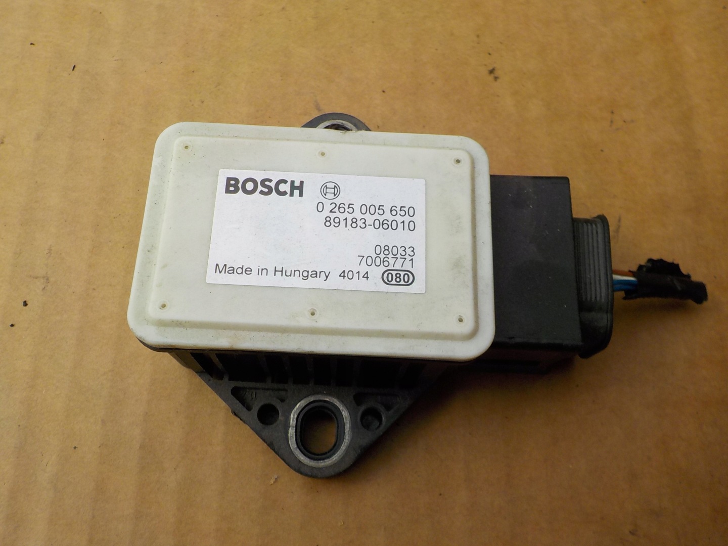 modulo sensore esp toyota auris e 2009r 0265005650 89183-06010