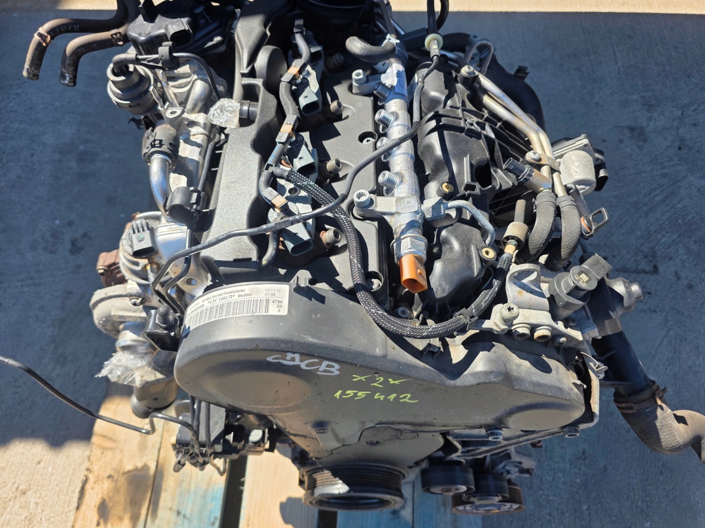 engine complete AUDI A5 8T A4 B8 Q5 SEAT 2.0 TDI CJC CJCB original *2 !!!