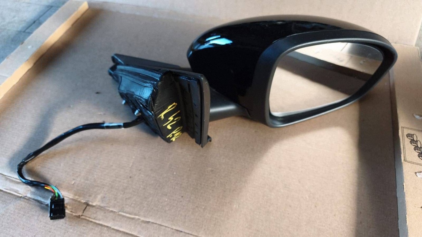 electrics mirror side front side right Renault 4 12 pin